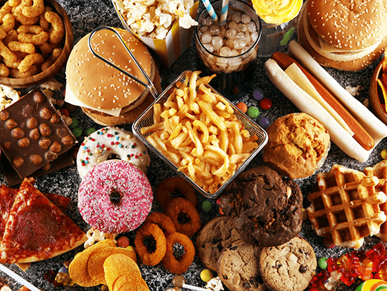 unhealthy foods that can impact dental health
