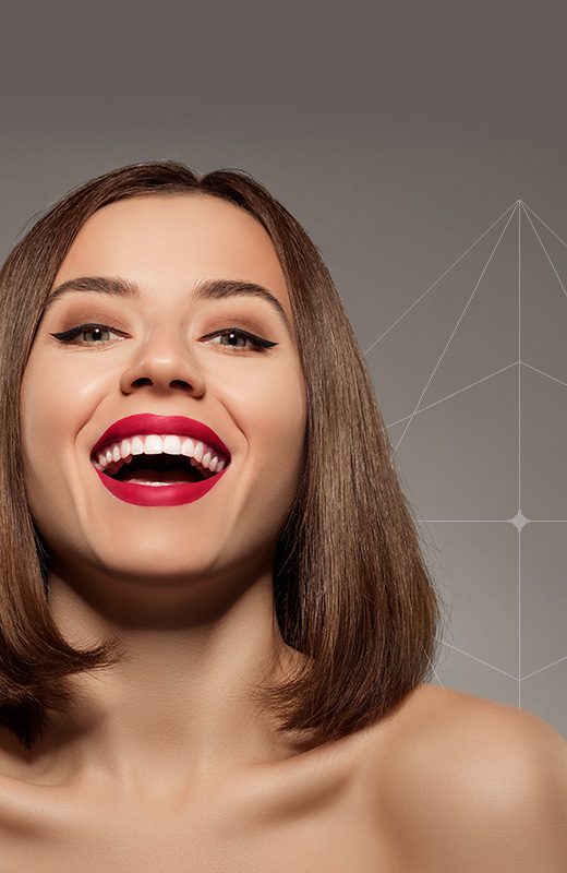 Woman smiling after visiting orthodontist in Stockport, Manchester