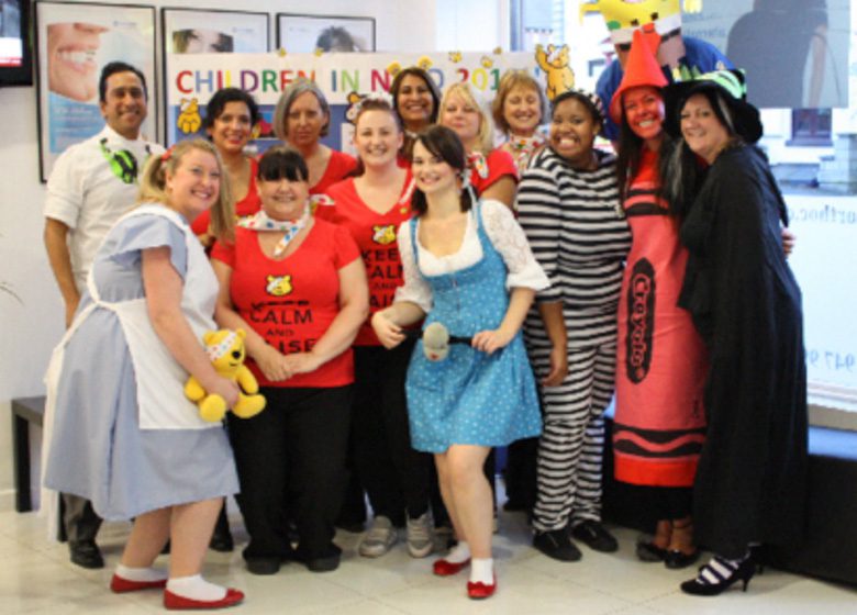 Children in Need day at Heaton Mersey orthodontic center in Manchester