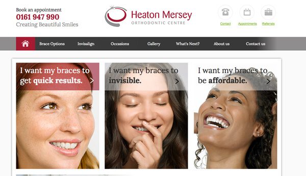 heaton mersey orthodontic centre new website