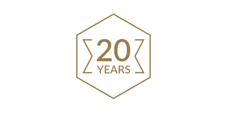 20 years graphic for Heaton Mersey Orthodontics in Manchester