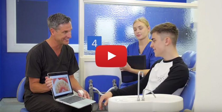clip of dental consultation at orthodontic, manchester 